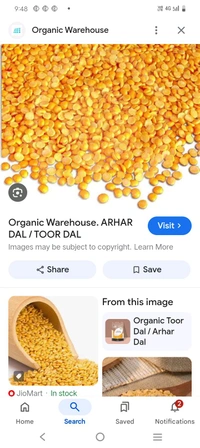 Rahar Dal (Arhar Dal) Deshi - Midiam, Yellow