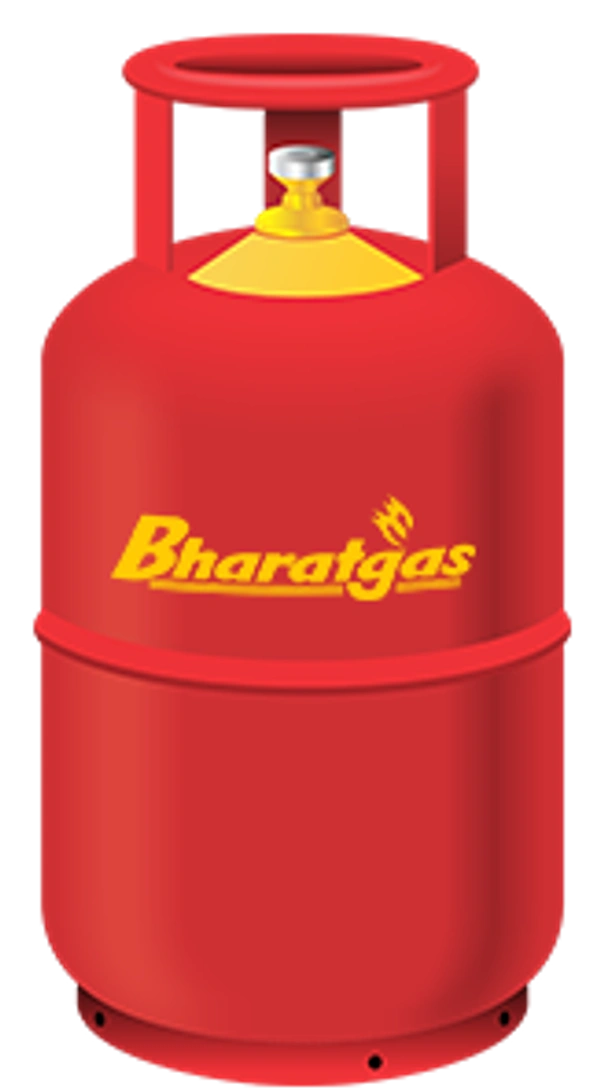 Bharat Gas Selender  - 14 Kg, Red