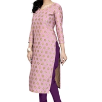 Shayari Printed Kurtas - Pink, Free Size