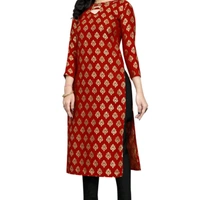 Shayari Printed Kurtas - Red, Free Size