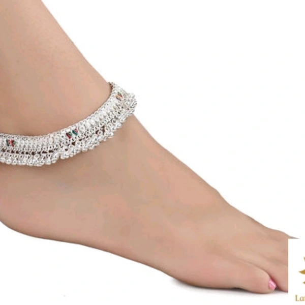 Anaya Anklets  - Silver, Free Size