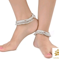 Anaya Anklets  - Silver, Free Size