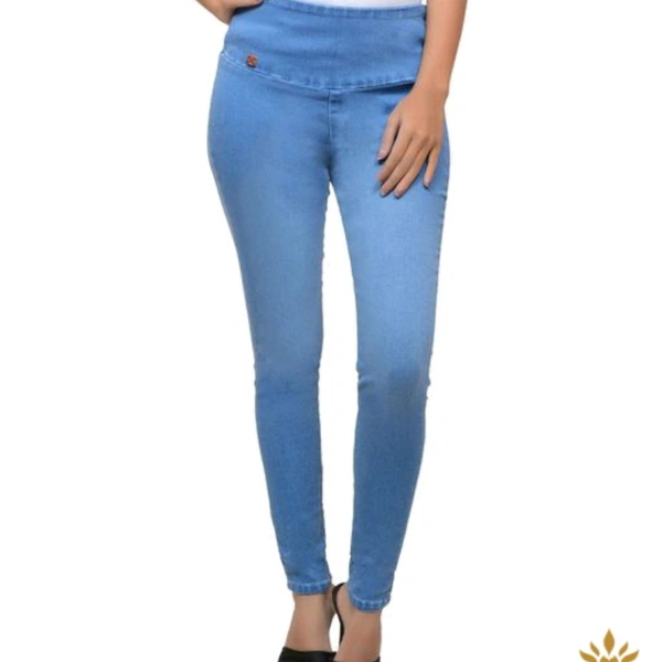 Thick waistband Jeans - Hellogen Blue, 38