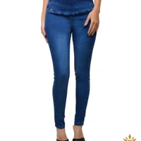 Thick waistband Jeans - Hellogen Blue, 38