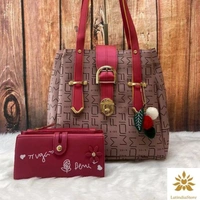 Elite Handbags Set - Rose/Red