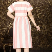 Urban Summer Dress - White/Peach, XXL