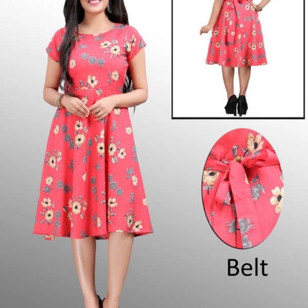 Lilly Classy Dress  - Pink, XL