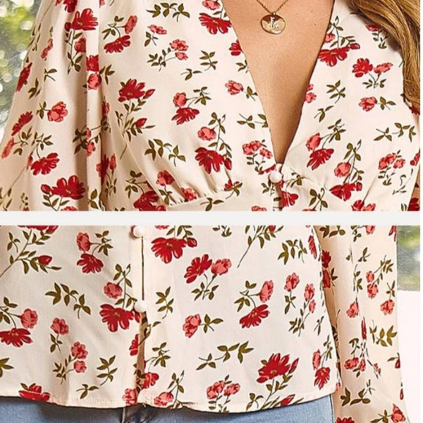Blusón Floral  - Floral Printed, L