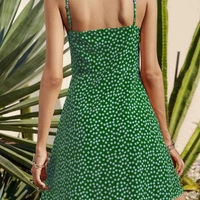 Summer Bow Dress - Green, L