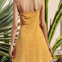 Summer Bow Dress - Yellow, L
