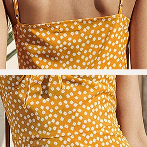 Summer Bow Dress - Yellow, XL