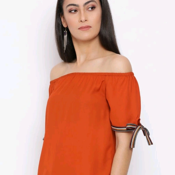 Forever You Off shoulder Top - Orange, S