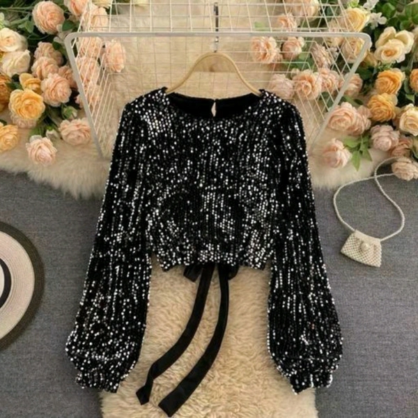 Party Top  - Black, S