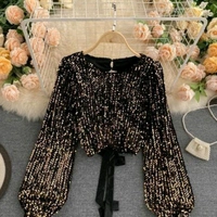 Party Top  - Golden, L