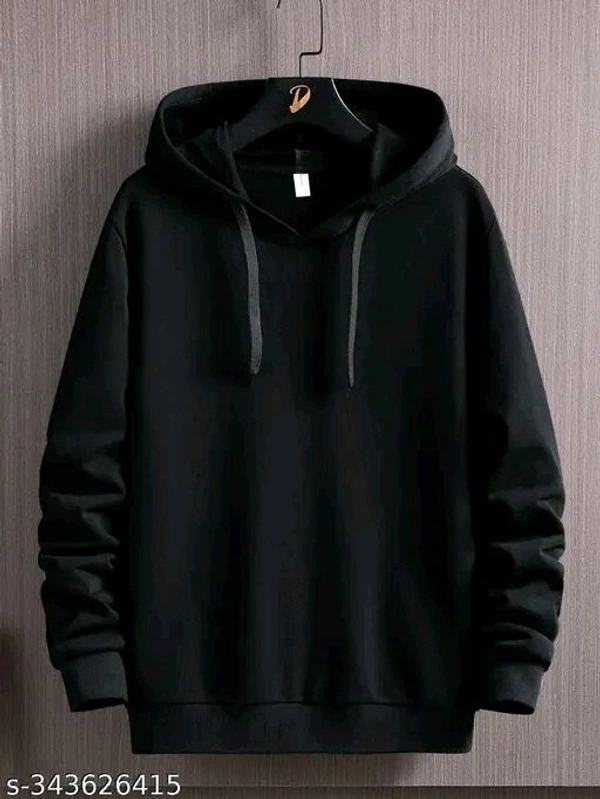 Trendy Glamorous Men Sweatshirts*Fabric: Cotton BlendSleeve  - Black, L (Length Size: 29 in)