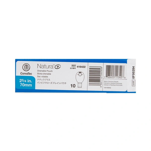 Convatec 416422 - Natura+ PCH DRNWFINVISICLR 70MM  - 70MM