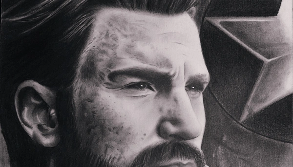 Portrait Of Captain America - A4, 200, 80
