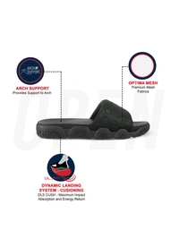 Fila FILA UNISEX CANDOR Casual Sliders - Black, UK 09