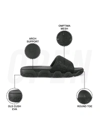 Fila FILA UNISEX CANDOR Casual Sliders - Black, UK 09