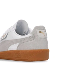PumaPalermo Lth Unisex White Sneakers - Bourbon, UK 11