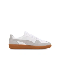 PumaPalermo Lth Unisex White Sneakers - Bourbon, UK 12