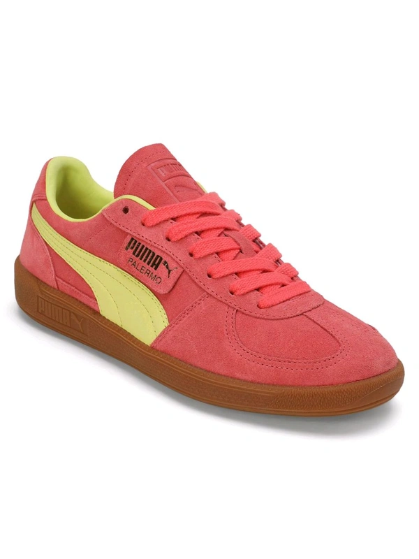 PumaPalermo Unisex Pink Sneakers - Brick Red, UK 08
