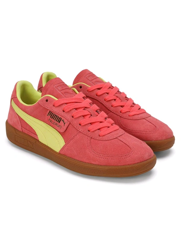 PumaPalermo Unisex Pink Sneakers - Brick Red, UK 10