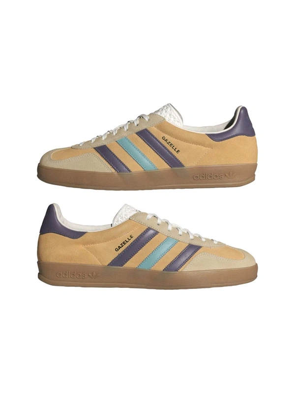Adidas  adidas Men GAZELLE INDOOR Casual Sneakers - Brown, UK 12