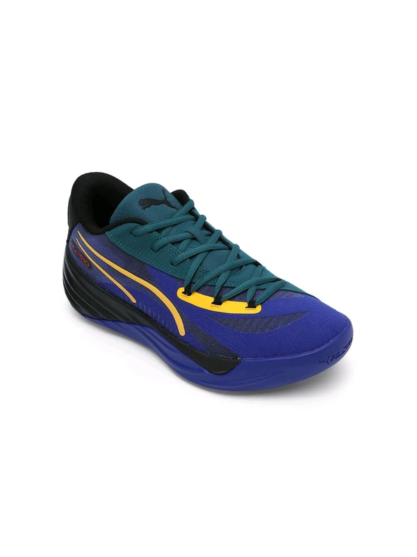 Puma All-Pro NITRO Crowd Craze Unisex Blue Basketball Shoes - Navy Blue, UK 07
