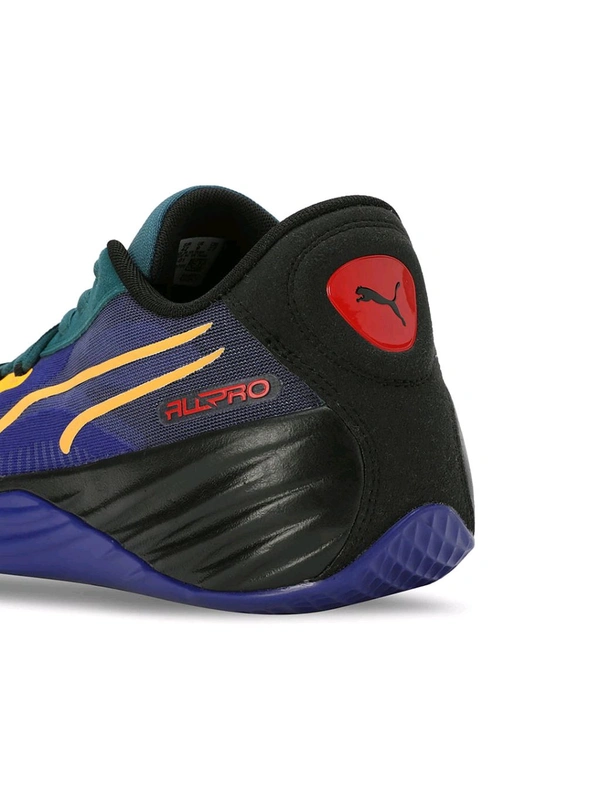 Puma All-Pro NITRO Crowd Craze Unisex Blue Basketball Shoes - Navy Blue, UK 08