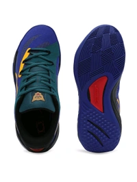Puma All-Pro NITRO Crowd Craze Unisex Blue Basketball Shoes - Navy Blue, UK 08