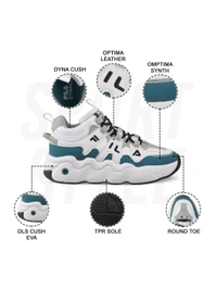 Fila Unisex Casual Sneakers - White, UK 12