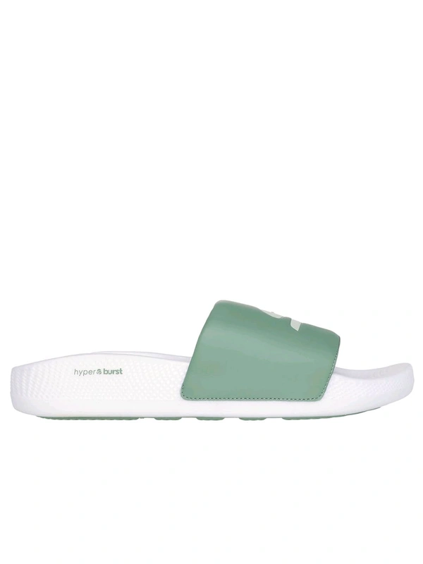 SKECHERS HYPER SLIDE - DERIVER Sliders Light Green & White - Norway, UK 10