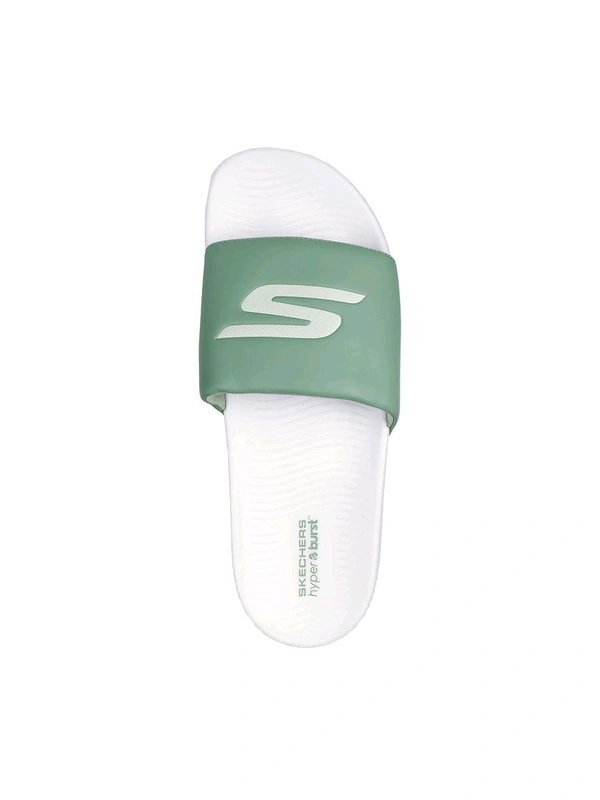 SKECHERS HYPER SLIDE - DERIVER Sliders Light Green & White - Norway, UK 11