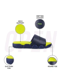 Fila UNISEX EMBAR Casual Sliders - Royal Blue, UK 08