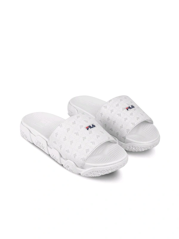 Fila UNISEX EMBAR Casual Sliders - White, UK 07