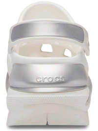 Crocs  Unisex MCMETALLICCLG Clogs - White, UK 06
