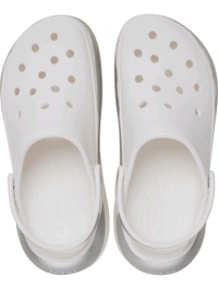 Crocs  Unisex MCMETALLICCLG Clogs - White, UK 08