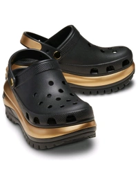 Crocs  Unisex MCMETALLICCLG Clogs - Black, UK 11