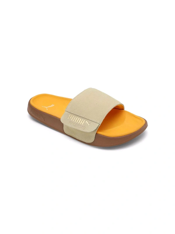 Puma Leadcat 2.0 Palermo Foil Unisex Beige Sliders - Di Serria, UK 07