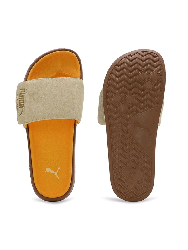 Puma Leadcat 2.0 Palermo Foil Unisex Beige Sliders - Di Serria, UK 07