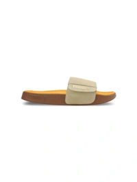 Puma Leadcat 2.0 Palermo Foil Unisex Beige Sliders - Di Serria, UK 11