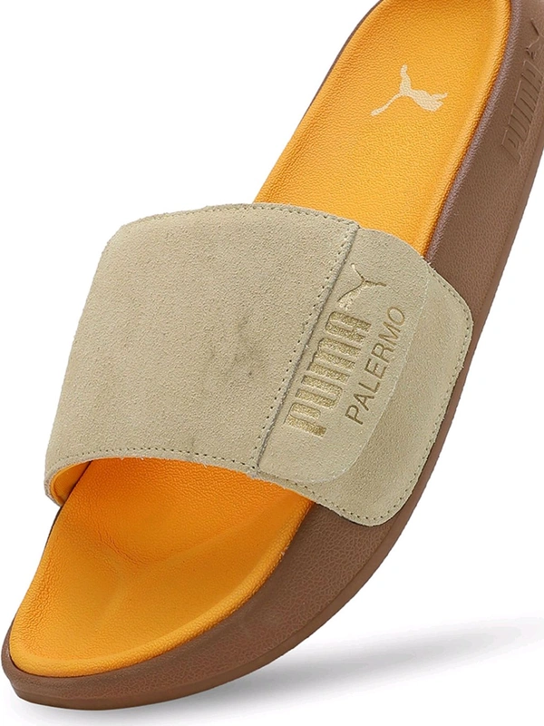 Puma Leadcat 2.0 Palermo Foil Unisex Beige Sliders - Di Serria, UK 11