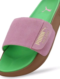 Puma Leadcat 2.0 Palermo Foil Unisex Sliders - Japanese Laurel, UK 06
