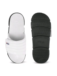 Fila UNISEX FORIDA Casual Sliders - White, UK 10