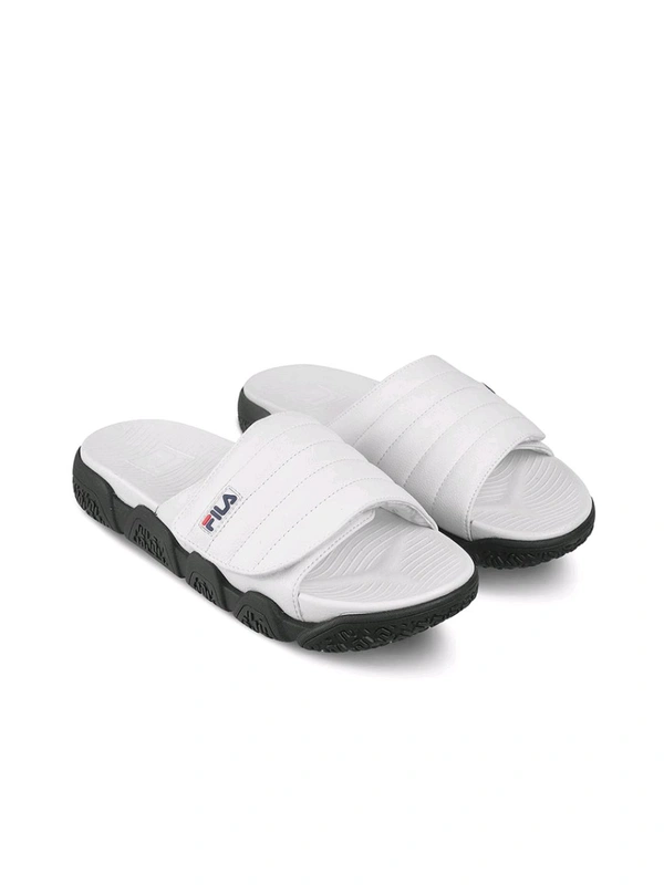 Fila UNISEX FORIDA Casual Sliders - White, UK 10