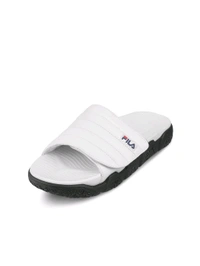 Fila UNISEX FORIDA Casual Sliders - White, UK 10