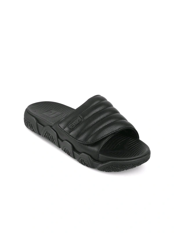 Fila UNISEX FORIDA Casual Sliders - Black, UK 06