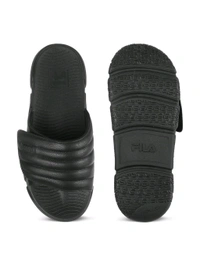 Fila UNISEX FORIDA Casual Sliders - Black, UK 06