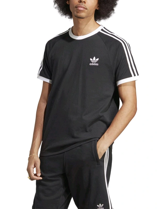 Adidas  3-STRIPES Solid T-Shirt - Black, M